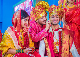 Grand Wedding Ceremony at Balewadi Stadium, Pune, Harshada Weds Vinod
